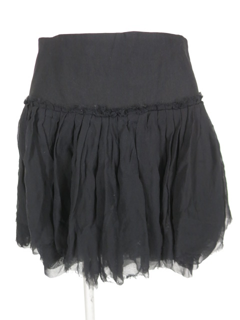 Ozz On hikozoh 切りっぱなしシフォンスカート