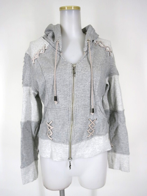 Ozz Croce 肩ダメージジップパーカー