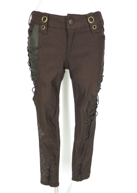 Rozen Kavalier 編み上げデザインスリムパンツ