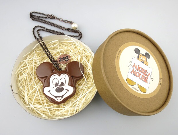 Q-pot. × Disney ミッキーマウス チョコケーキ ネックレス
