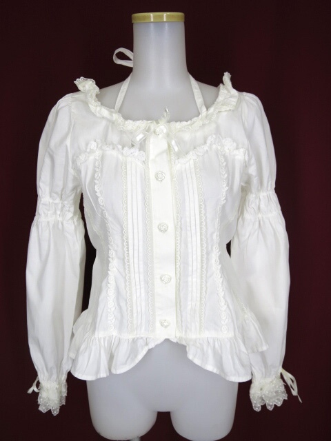 BABY THE STARS SHINE BRIGHT 薔薇レース付き後ろシャーリングブラウス