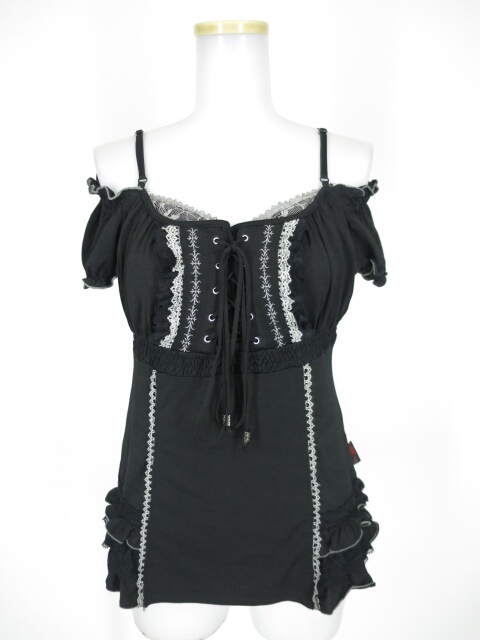 Ozz Croce オフショルダ半袖カットソー