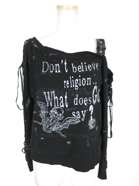 h.ANARCHYカットソー 00s 希少 h.anarchy スカルハイネックカットソー