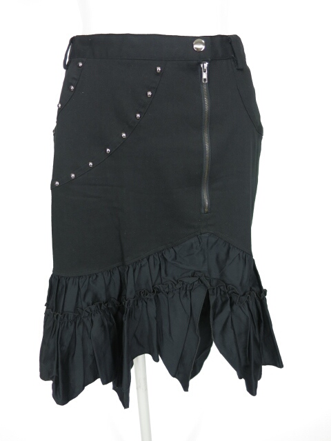 BPN スタッズ付き裾フリルスカート