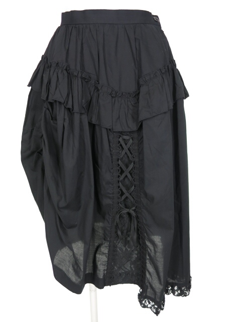 BPN 編み上げ付きアシンメトリースカート