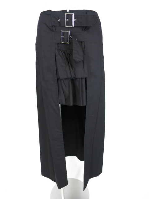 PEACE NOW ベルト付きフロント開きロングスカート