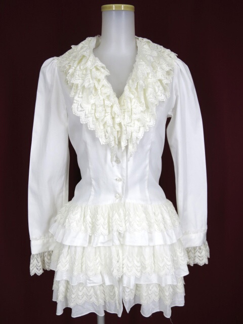 BPN レース付きロングブラウス