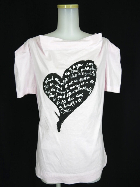 Vivienne Westwood RED LABEL ハートプリント半袖カットソー