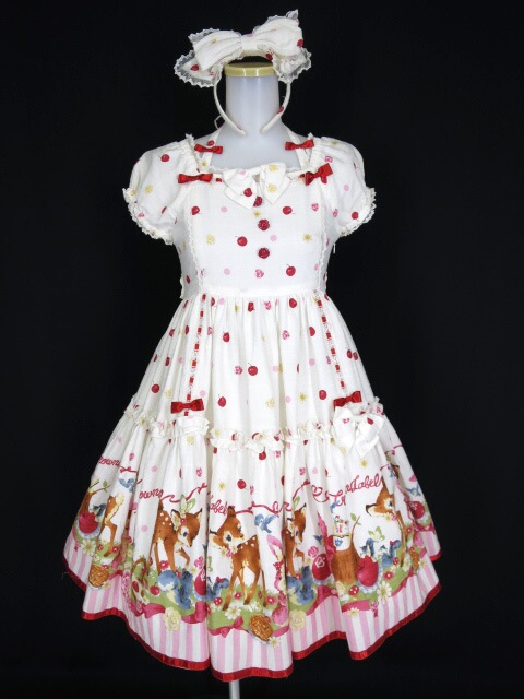 CROWN LABEL もりのおはなしワンピース&カチューシャ