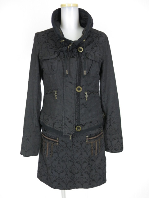 OZZ ANGELO ジャガードジップアップブルゾン＆スカート セット