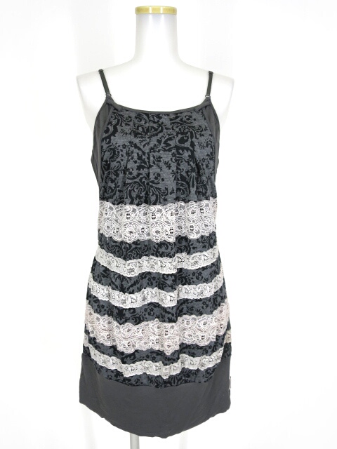 Rozen Kavalier レースボーダー重ねチュニックキャミソール