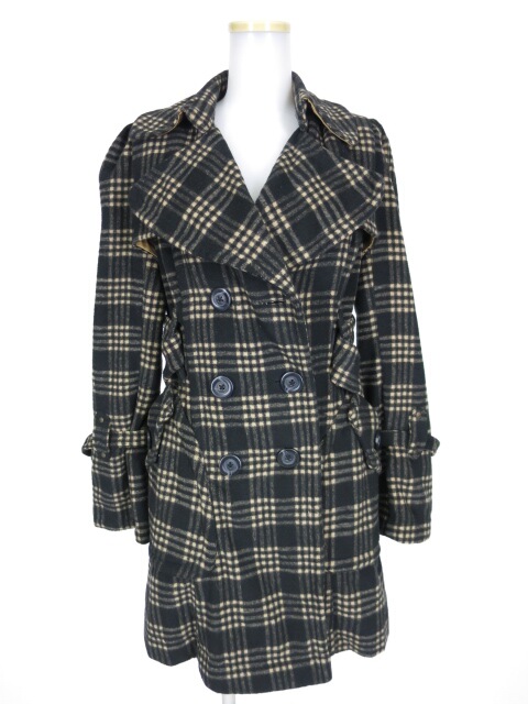 Ozz Croce チェック柄ダブルコート