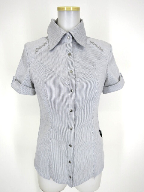 Ozz Croce ストライプ柄半袖シャツ