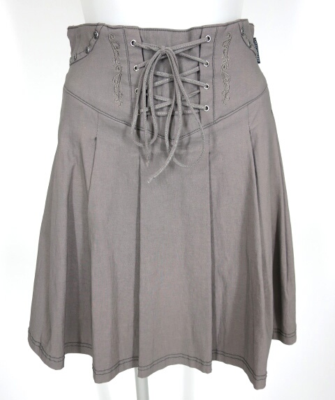 OZZ ONESTE 編み上げ付きプリーツスカート