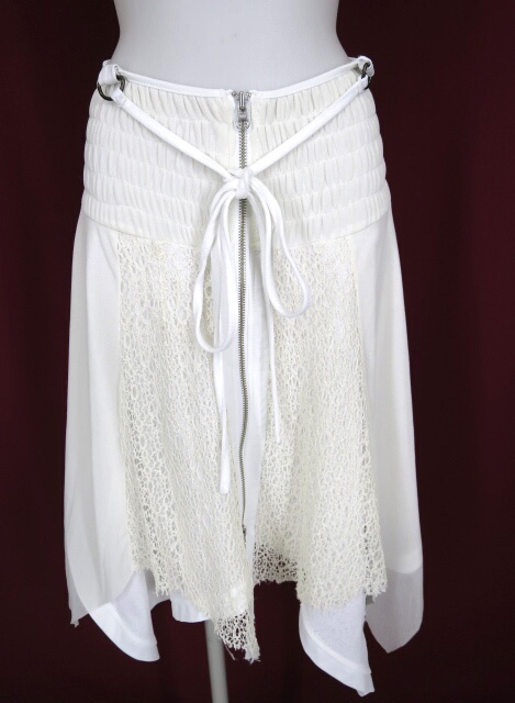 Ozz Croce メッシュ重ね龍刺繍入り2wayスカート