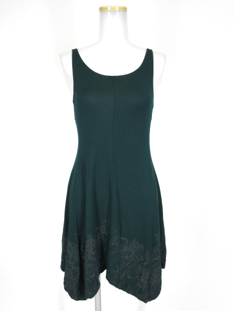 Ozz Croce ゴシック柄プリントノースリーブチュニック