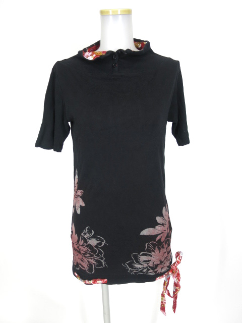 gouk 裾紐付き半袖カットソー