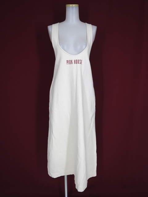 PINK HOUSE デニムオーバーオールスカート