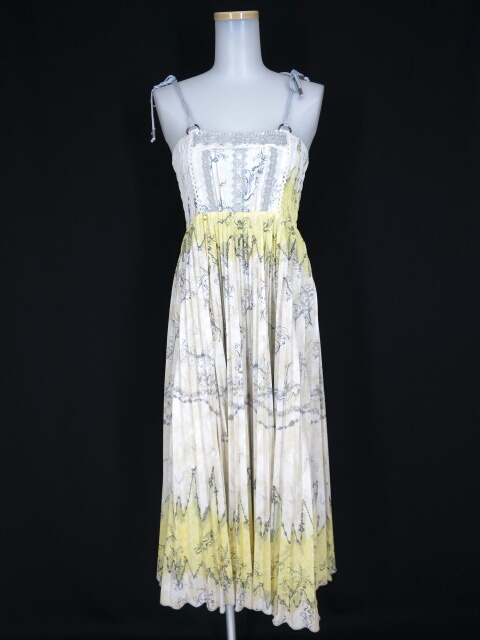 OZZ ANGELO プリーツロングワンピース