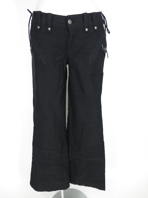 OZZ ONESTE 編み上げ付きフレアワイドパンツ