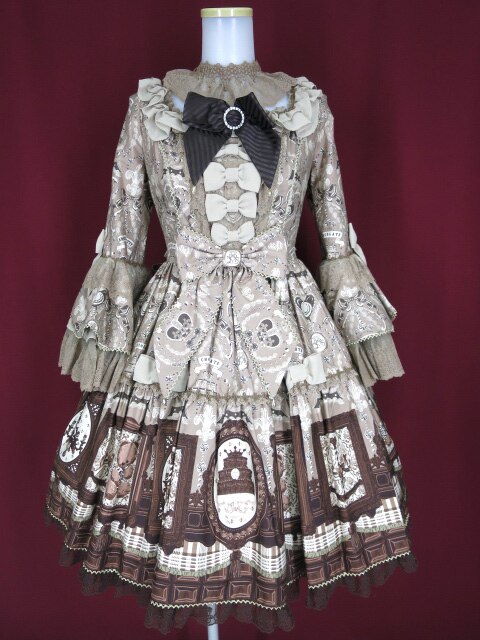 Angelic Pretty Musee du Chocolat Dress Set　(ボンネット・チョーカーセット)