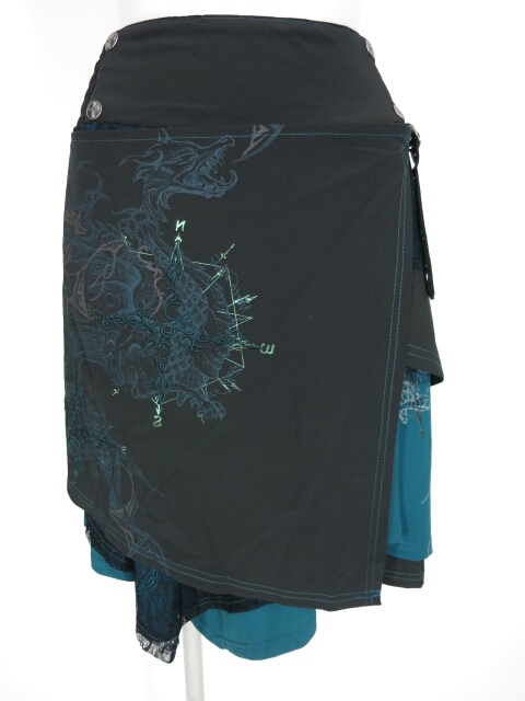 Ozz Croce フラップデザインアシンメトリースカート