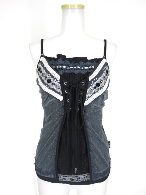 OZZ ANGELO チュール重ねキャミソール