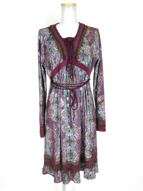 OZZ ONESTE バタフライ柄ワンピース