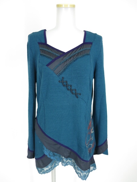 OZZ ONESTE チャイナニットプルオーバー