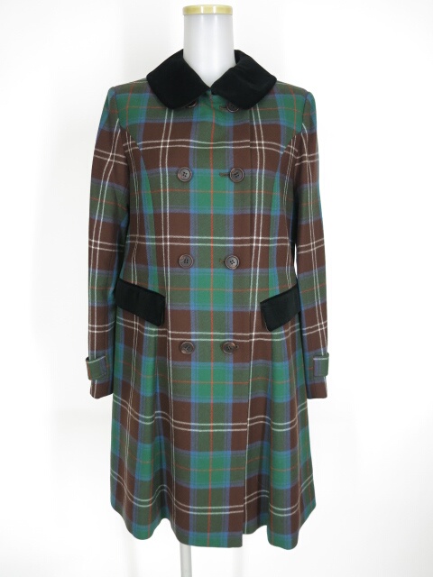 Jane Marple オリジナルタータンのチェスターフィールド コート