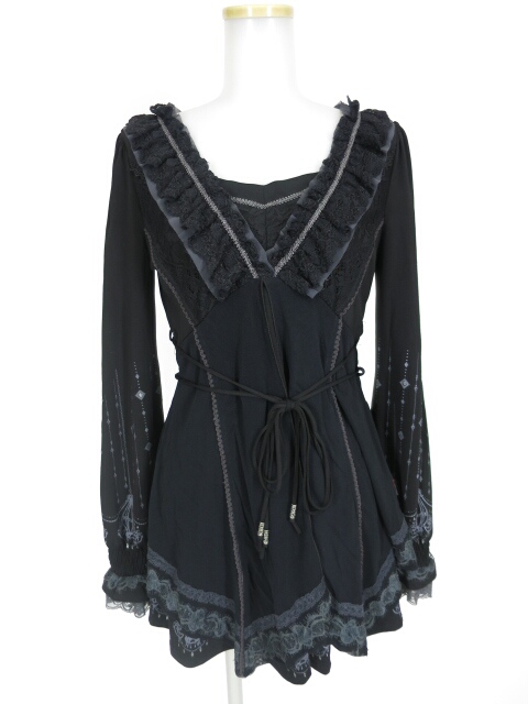 Ozz Croce レース付き長袖チュニック