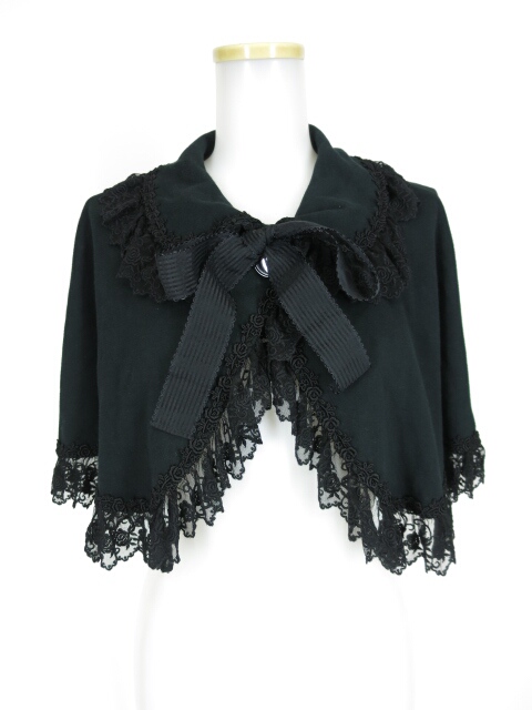 MAM ローズチュールレース&フリルクラシカルデュオケープ