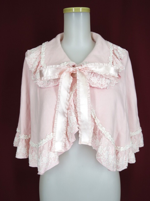 MAM ローズチュールレース&フリルクラシカルデュオケープ