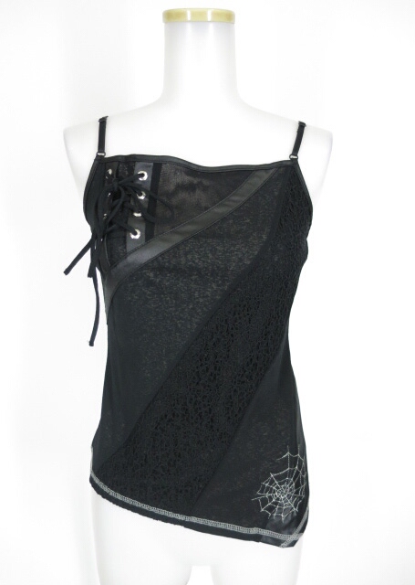 ALICE and the PIRATES 蜘蛛の巣レース サスペンダースカート 蜘蛛の巣