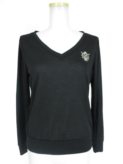 Rozen Kavalier Vネックニットカットソー