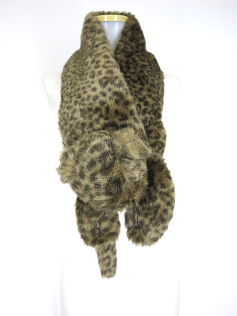 PINK HOUSE ヒョウぬいぐるみマフラー