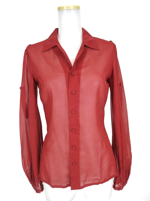 Jean Paul GAULTIER FEMME シースルー長袖ブラウス