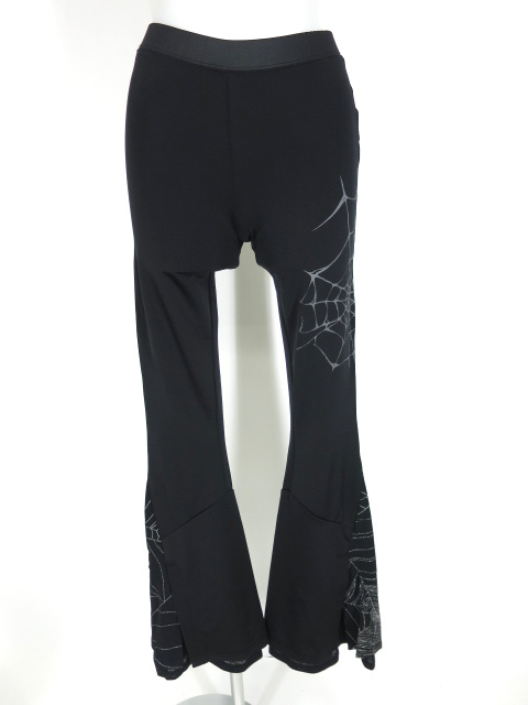 Ozz On hikozoh 蜘蛛の巣柄フレアスパッツ