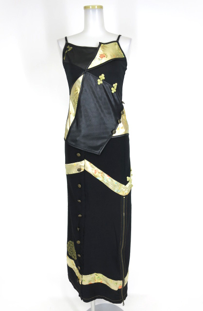 Ozz On チャイナ生地切替キャミソール＆スカート セット