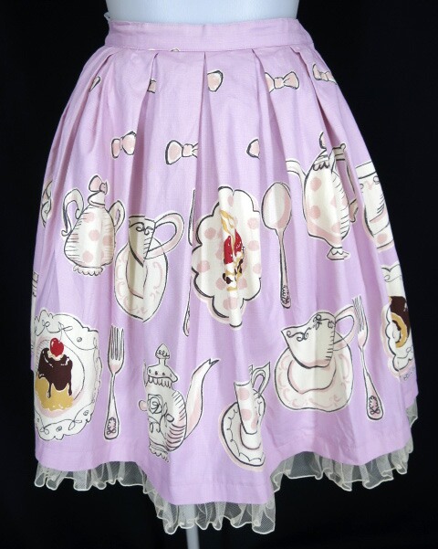 Emily Temple cute ティータイムプリントスカート