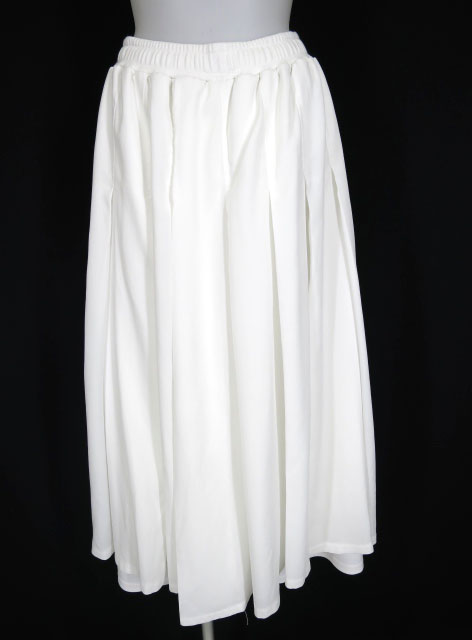 Qutie Frash プリーツ重ね袴ワイドパンツ