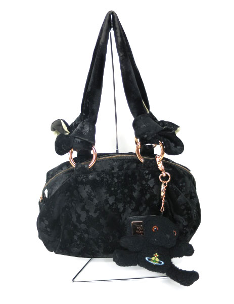Vivienne Westwood ベロアミニボストンバッグ