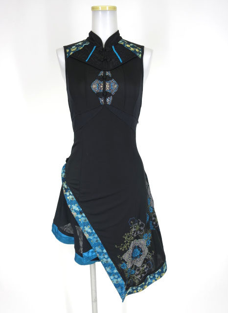 Ozz Croce チャイナノースリーブワンピース