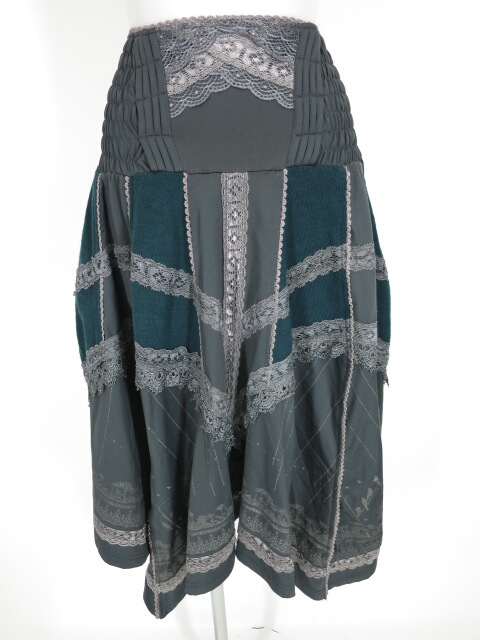 OZZ ANGELO ニット切替2wayスカート