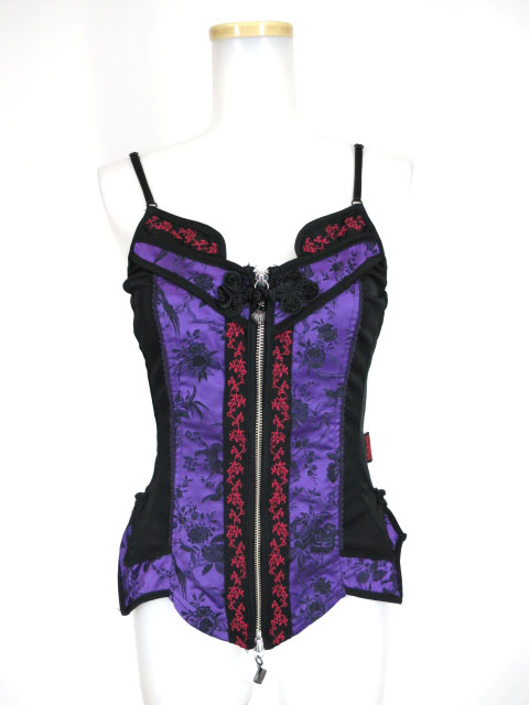 OZZ ONESTE フロントジップチャイナキャミソール