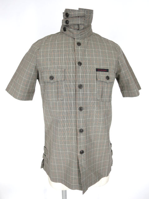 THE NINE HEADS チェック柄半袖シャツ