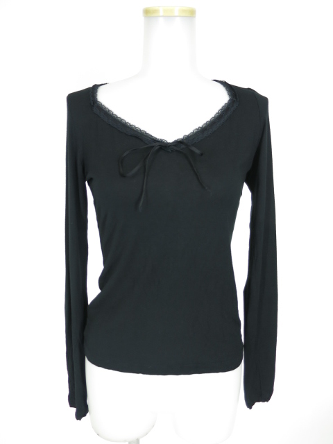 Jean Paul GAULTIER 首レース付き長袖カットソー