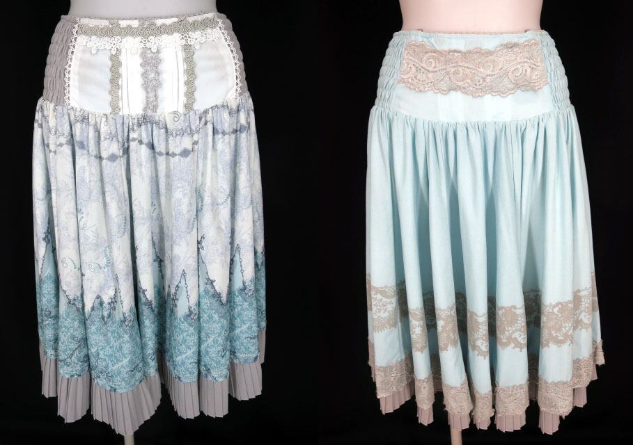 OZZ ANGELO 総柄リバーシブル2wayスカート