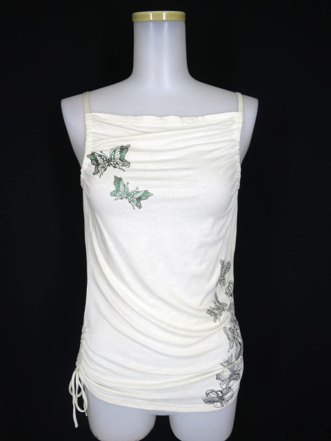 OZZ ONESTE 蝶プリントキャミソール