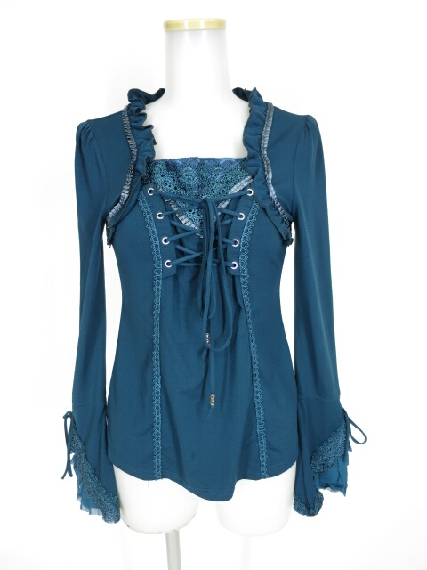 OZZ ONESTE ボレロ重ね風長袖カットソー